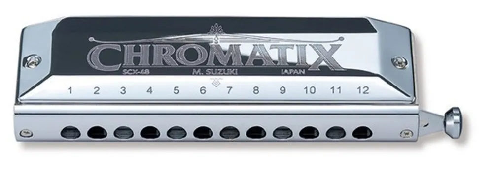 Suzuki - Chromatic Harmonica 12-hole SCX-48 Same Day Shipping