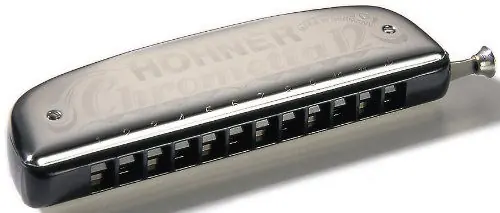Hohner - Chrometta 12 Chromatic Harmonica, Key of G Major 255G Buy Online
