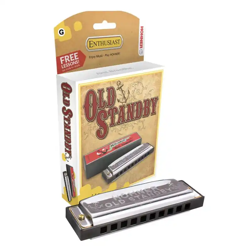 Original Hohner - Harmonica - Old Standby - Key of G Major - 34B-BX-G