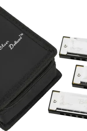 Low Price Fender -Blues Deluxe Harmonicas - 3 Pack with Case - C-G-A - 099-0701-021