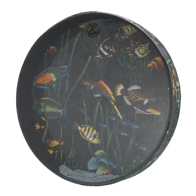Remo - Ocean Drum - 2.5 X 16 Inch - Fish Graphic - ET-0216-10 Trending