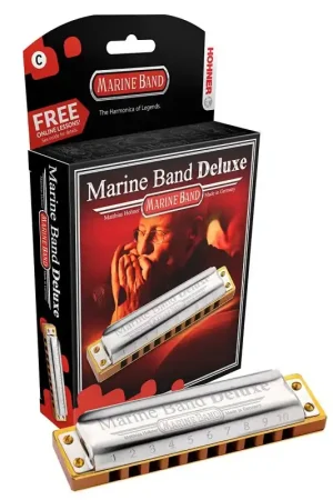 Hohner - Hohner Marine Band Deluxe Harmonica - Key of C - MBDLX-C Certified