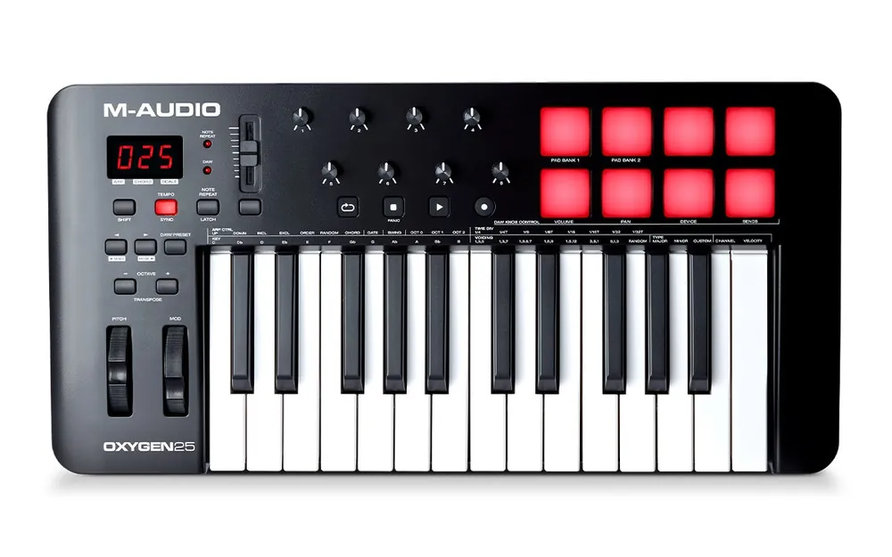 Trending M-Audio - Oxygen 25 (MKV) USB MIDI Controller with Smart Controls and Auto-Mapping