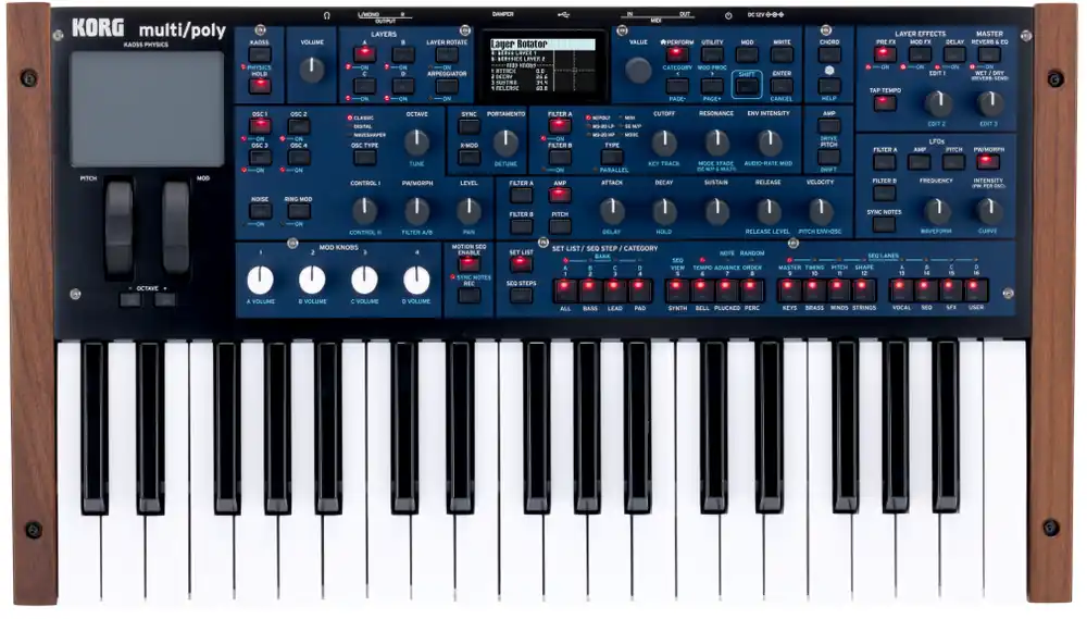 Worldwide Shipping Korg - multi/poly - Analog Modeling Synthesizer