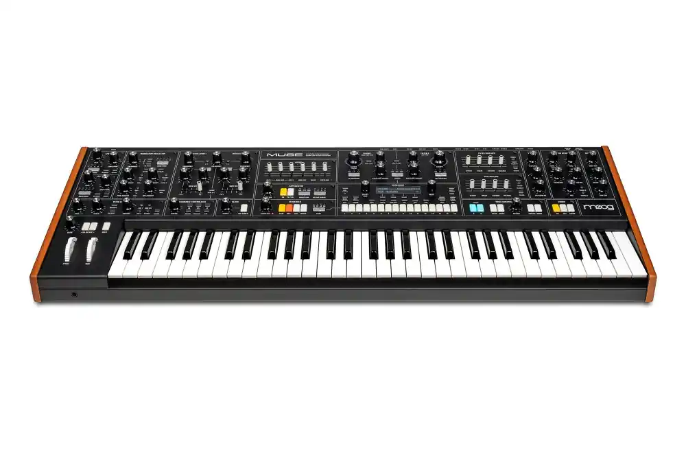 Free Returns Moog - Muse - Eight-Voice Analog Bi-Timbral Polyphonic Synthesizer