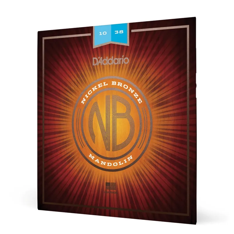 D'Addario - NBM1038 Nickel Bronze Mandolin Strings, Light, 10-38 Sale