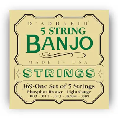Wholesale D'Addario - J69 Banjo 5 strings