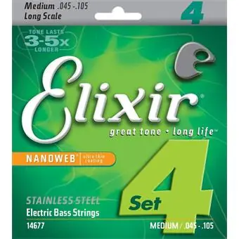 Handmade Elixir - Bass 14677 Nano Stainless 45-105