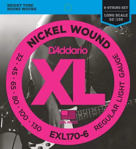 D'Addario - EXL170-6 32-130- Long Scale Price Cut