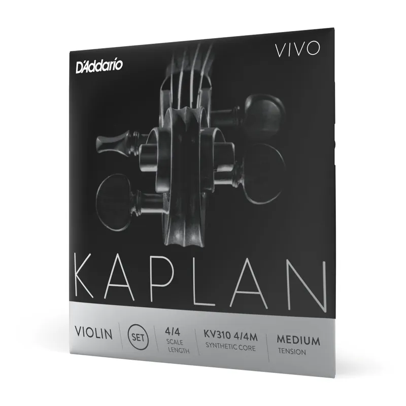 D'Addario - Kaplan Vivo Violin String Set - 4/4 Scale - Medium Tension High Quality