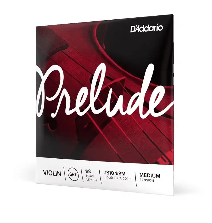 Exclusive Offer D'Addario - J810 1/8M Prelude Violin String Set 1/8 Scale Medium Tension