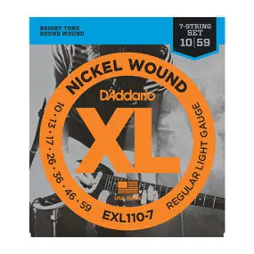 D'Addario - 110-7 .10 - .59 7 strings set Crafted