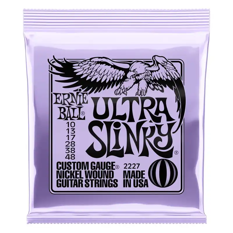 Direct From Factory Ernie Ball - Ultra Slinky Nickel Wound Electric Guitar Strings - 10-48 Gauge P02227