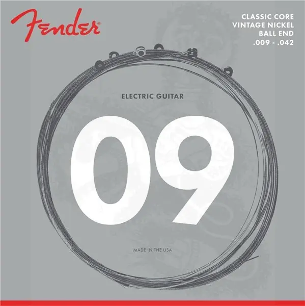 Fender - Classic Core Electric Guitar Strings 155L Vintage Nickel Ball Ends (.009-.042) 0730155403 Fresh Stock