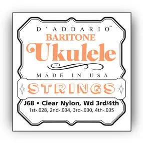 D'Addario - J68 Ukulele- Baritone Free Shipping