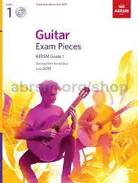 Authentic ABRSM Guitar Exam Pieces from 2019 Grade 1
