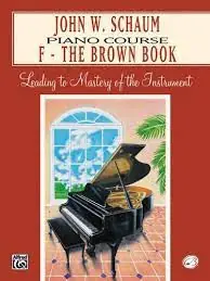 Affordable John W. Schaum Piano Course F-The Brown Book