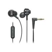 Audio Technica ATH-COR150IS SonicSport In-Ear Headphones with In-line Microphone & Control Black While Supplies Last