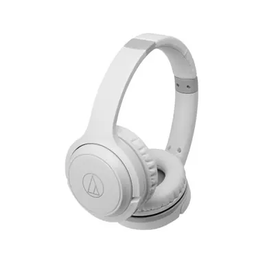 Free Delivery Audio-Technica ATH-S200BT Wireless on-Ear Headphones with Built-in Mic and Controls, White