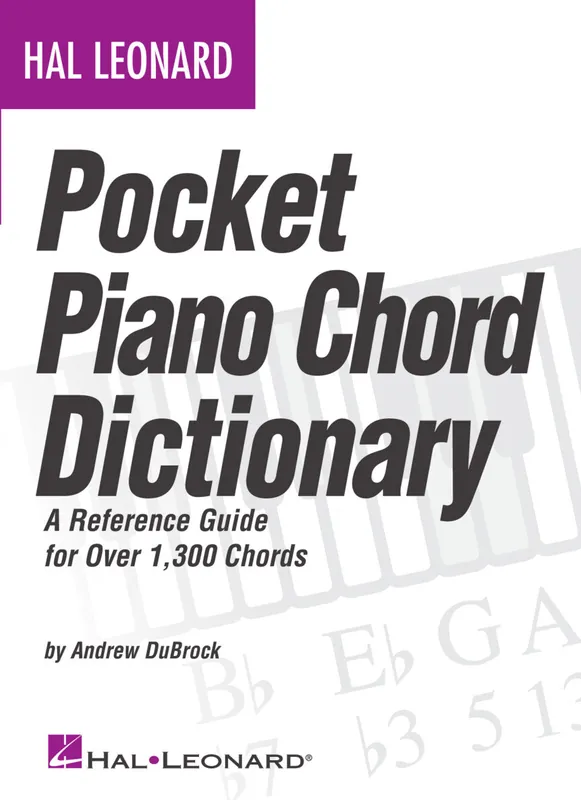 Hal Leonard Pocket Piano Chord Dictionary Place Order