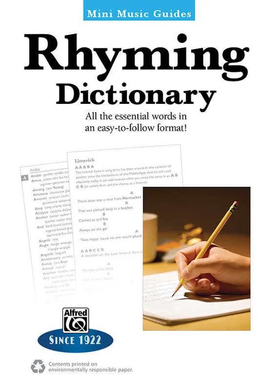 Mini Music Guides: Rhyming Dictionary Today Only