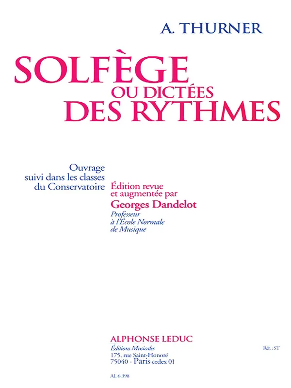 Shop Now Dandelot Solfege Ou Dictees Des Rythmes