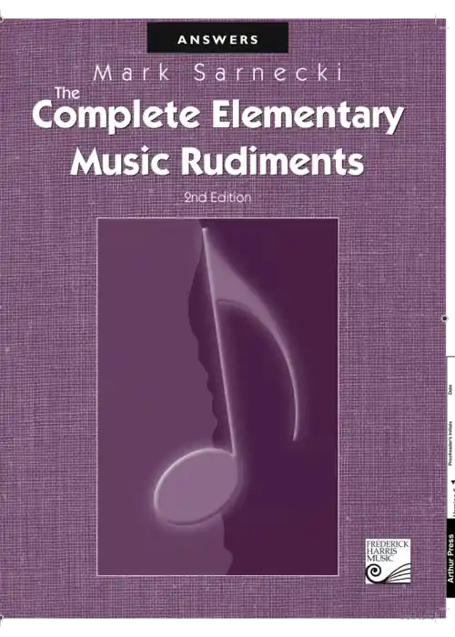 Buy Today The Complete Elementary Music Rudiments Answer Book OUT OF PRINT