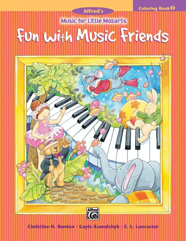 Professional Grade Music for Little Mozarts: Coloring Book 1 -- Fun with Music Friends
