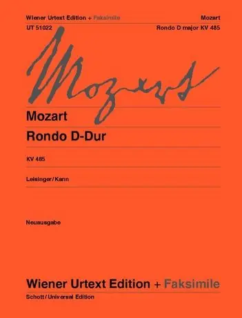 Mozart Rondo D minor KV 485 Free Shipping