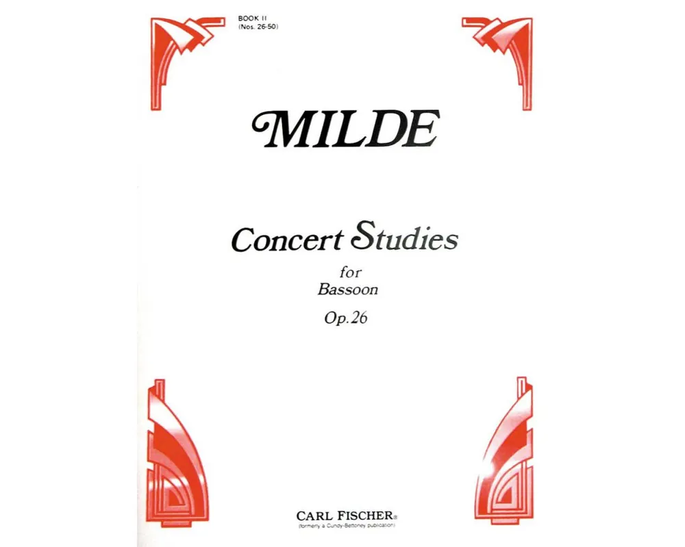 Markdown Milde Concert Studies for Bassoon, op. 26, Book 2