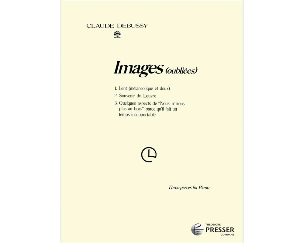 Markdown Debussy Images (Oubliees)