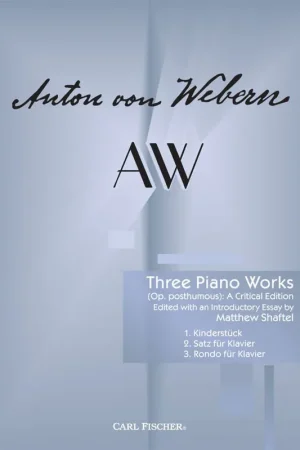 Fresh Stock Webern 3 Piano Works