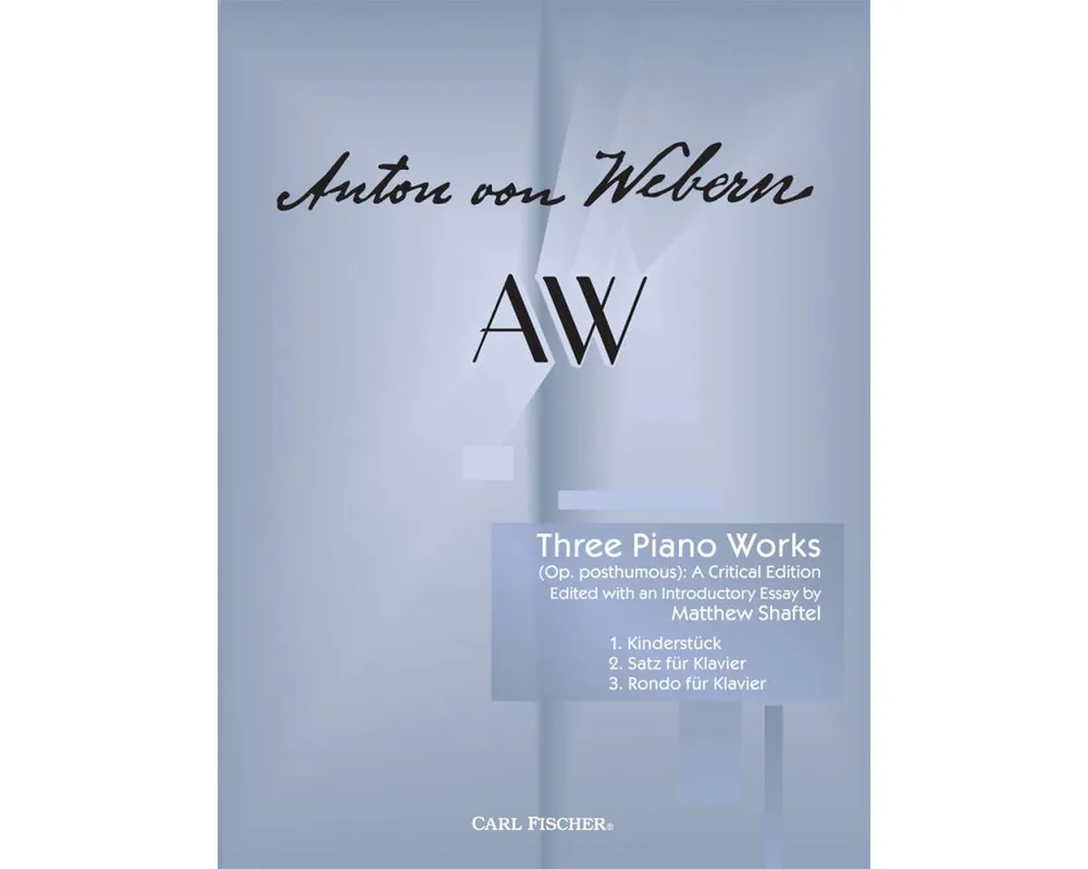 Fresh Stock Webern 3 Piano Works