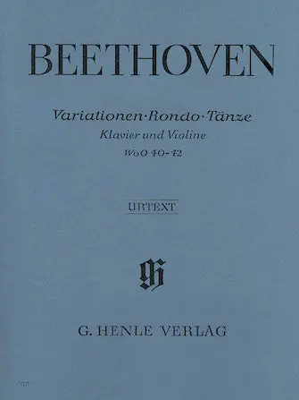 Beethoven Variations, Rondo and Dances WoO 40, 41, 42 Certified