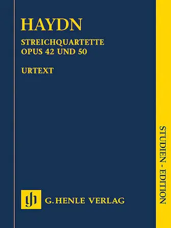 Haydn String Quartets Book VI, Op. 42 and Op. 50 (Prussian Quartets) Study Score Sale