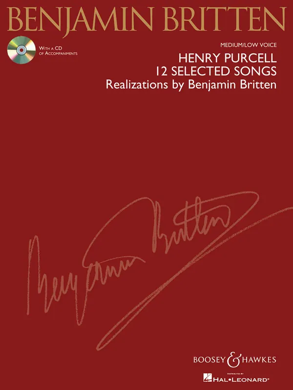Purcell Selected Songs Medium/Low Voice New Release