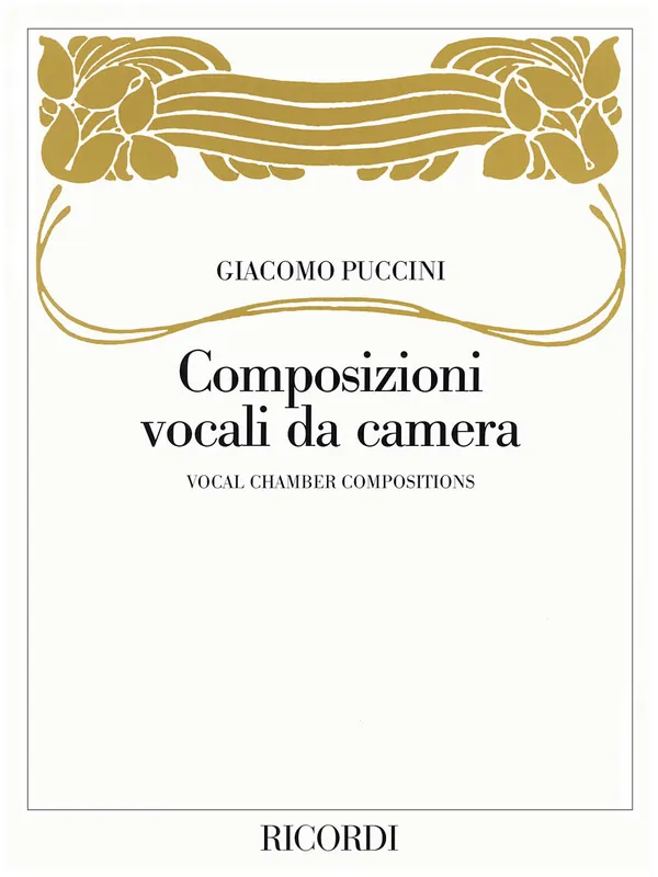 Puccini Vocal Chamber Compositions Save Now
