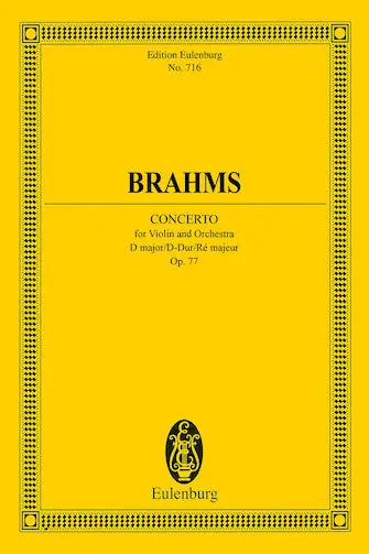 Brahms Violin Concerto in D Major, Op. 77 New Arrival
