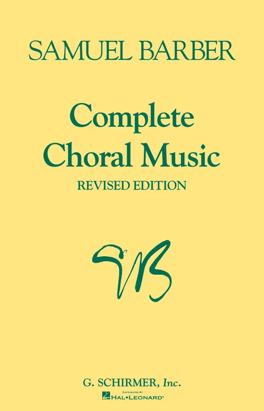 Low Price Barber: Complete Choral Music (Revised Edition)