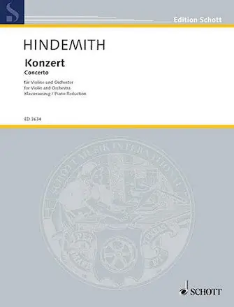 Latest Hindemith Violin Concerto (1939)