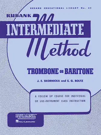 Big Sale Rubank Intermediate Method - Trombone or Baritone