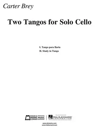 Brey 2 Tangos for Solo Cello Cheap