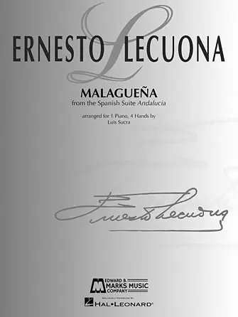 Big Sale Lecuona Malagueña Piano Duet (1 piano, 4 hands)