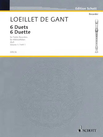 Loeillet 6 Duets - Volume 1 Free Delivery