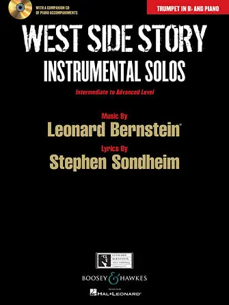 Bernstein West Side Story Instrumental Solos Arranged for Trumpet in B-flat and Piano Best Price