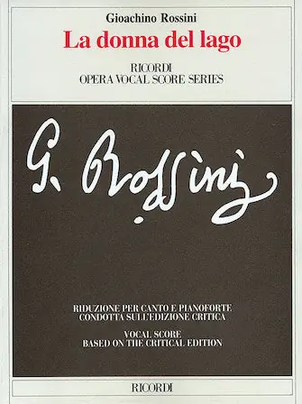 Affordable Rossini La Donna Del Lago Opera Vocal Score