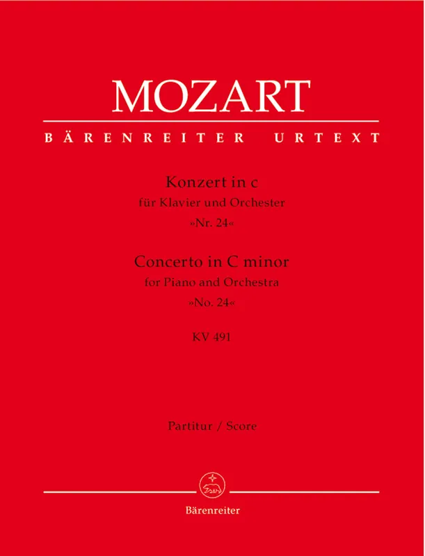 Get Yours Mozart Concerto for Piano and Orchestra no. 24 in C minor K. 491 (Full Score)