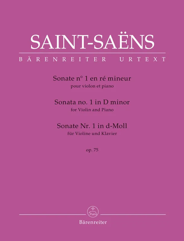 Direct From Factory Saint Saens Sonata for Violin in d minor Op 75