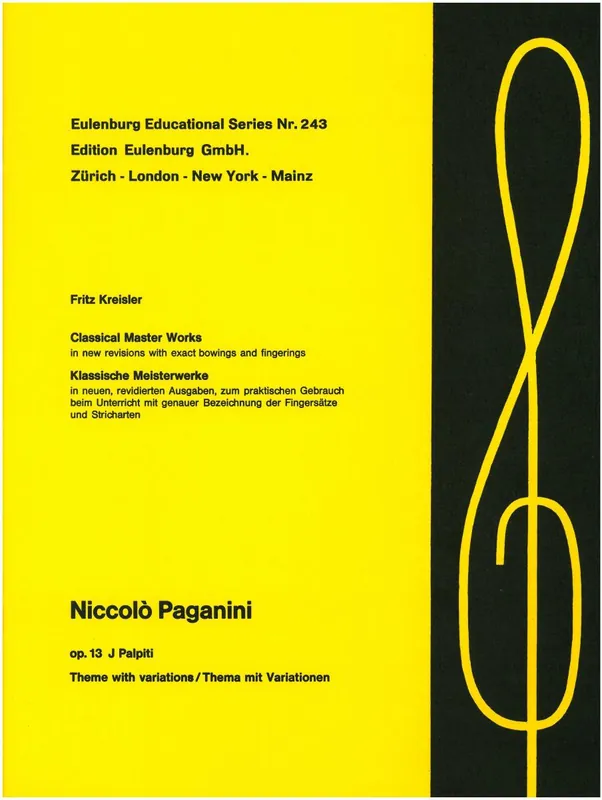 Paganini Palpiti Op. 13 Violin and Piano Save Now