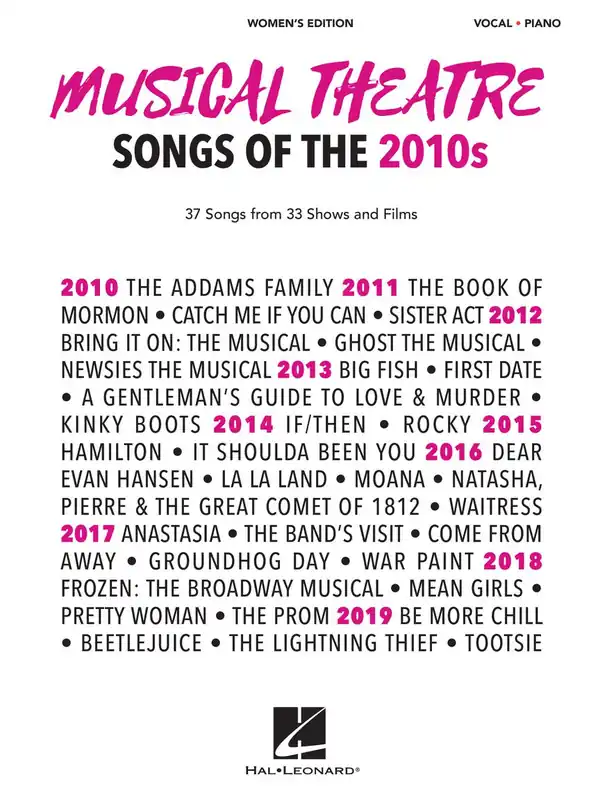 Don’t Miss Out Musical Theatre Songs of the 2010s: Women's Edition